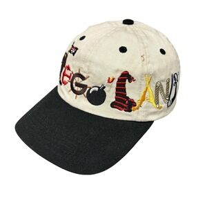 LEGOLAND Florida Hat Cap Strap Back Black Embroidered Pirate Theme Park Youth